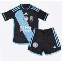 Leicester City Jamie Vardy #9 Vonkajší Detský futbalový dres 2023-24 Krátky Rukáv (+ trenírky)